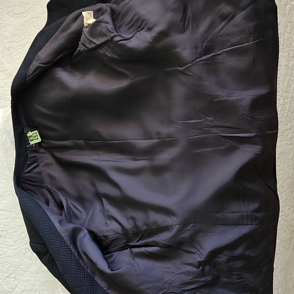 Akris Silk Wool-blend Short‎ Sleeve Blazer Jacket Pearls Twee Luxury Size 10 - Picture 11 of 14